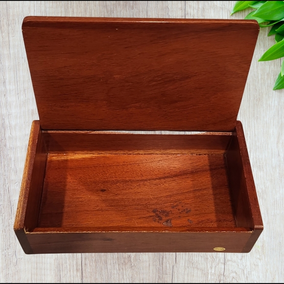 Vintage‎ Artistic COSTA RICA Floral Hand  Painted  Wood JEWELRY TRINKET BOX - Picture 3 of 7